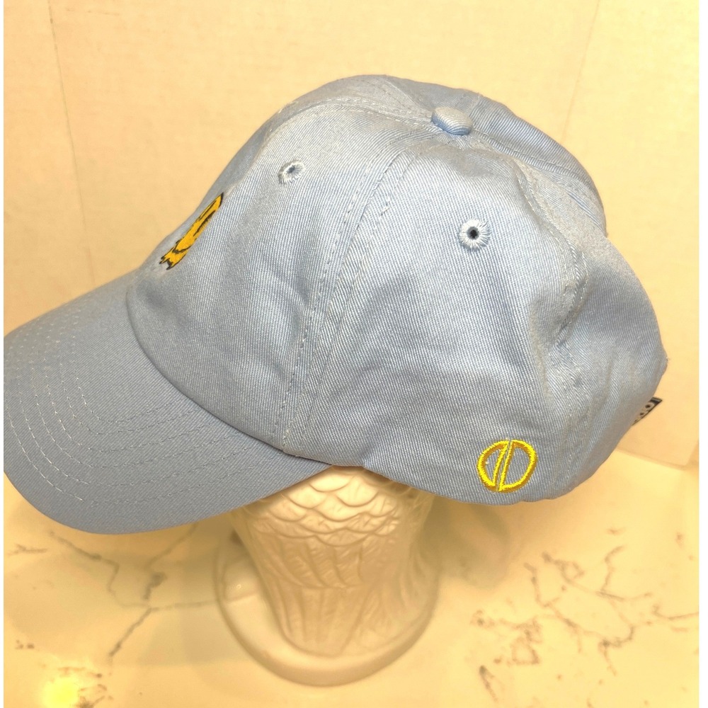 ODD Brand Future Melting Smiley Face Dad Hat – Light Blue Adjustable One Size - Picture 3 of 6